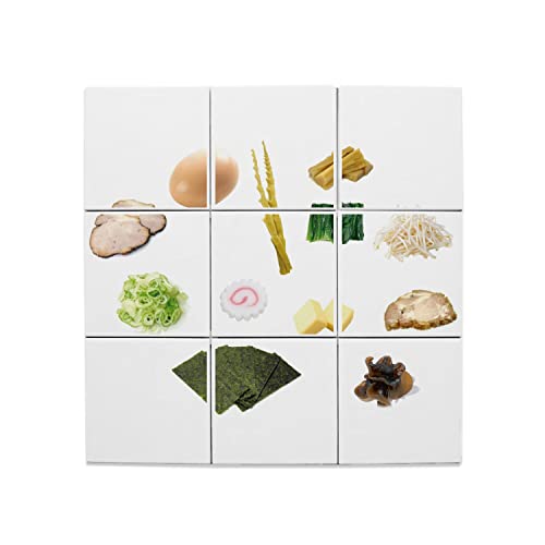 Cuisine japonaise et déco murale avec 9 carreaux céramique thématique ramen