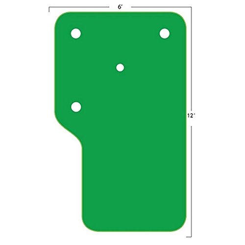 Big Moss Golf The Country Club 612 V2 Putting Mat | 6' x 12' indoor putting green | 3 regulation cups plus 1 smaller hole for accuracy practice
