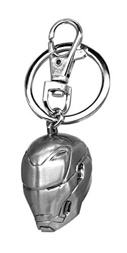 Iron Man 3D Helmet Pewter Key Ring