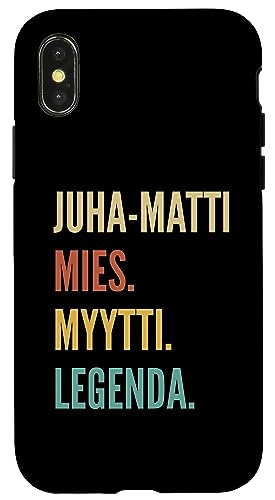 Image of iPhone X /XS Funny Finnish First Name Design - Juha-Matti Case