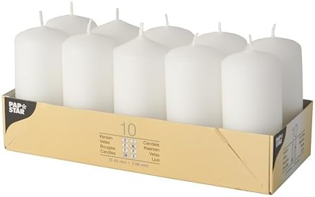 Requisite Needs Candele da tè per 8 ore, colore bianco, senza profumo, confezione da 100
