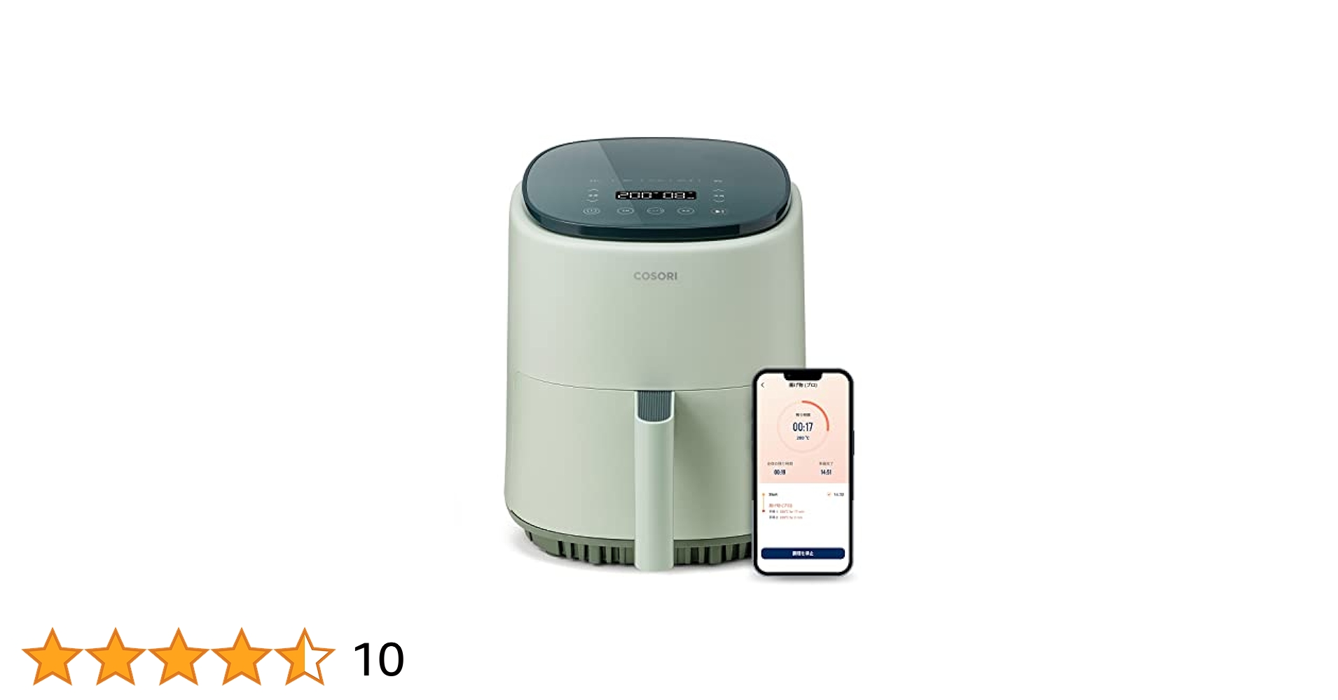 Amazon.co.jp: COSORI ノンフライヤー 3.8L 1-4人に適用 電気