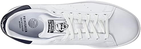 adidas Originals Men's Stan Smith Low Sneakers, FTWR White FTWR White Collegiate Navy, 11 | Image 4