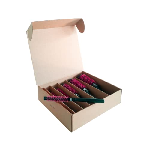 TEK - Linea Professionale - Kit Spazzole Termiche Ceramik Antibacteric Oxy, per tutti i tipi di Capelli - Made in Italy