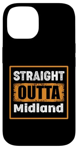 Straight Outta Midland Texas USA ���g�� �A���e�B�[�N�� ���B���e�[�W �X�}�z�P�[�X iPhone 14 �p