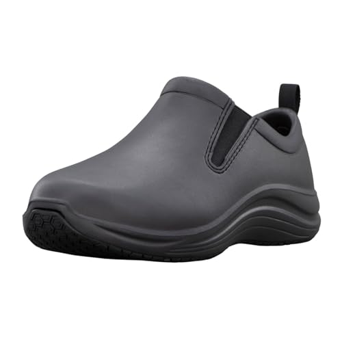 Lugz Men's Sizzle Slip-on Slip-Resistant Work Shoe, Black, 9 Medium US