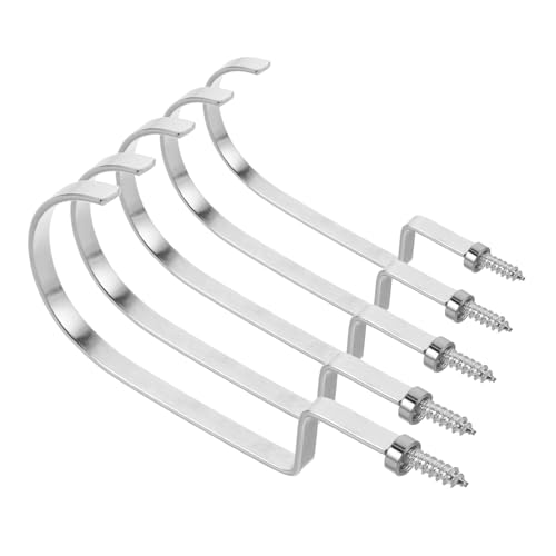 Levemolo Stainless Steel Hanger Hooks Pcs Screw-in Ceiling Hooks for Hanger Organizers DIY Space-Saving