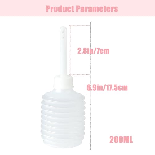 Image of 6PCS 200ml Enema Bulb Kit Enema Douche Disposable Vagina Cleaner Bottle Empty Douche Bottles for Women Men Water Bottle & Disposable Applicators