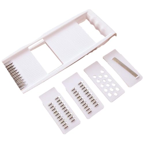 Mandoline Trancheuse Pour Cuisine, Trancheuse Alimentaire 4 En 1 Avec Support à Main, Trancheuse Mandoline Pour Cuisine, Broyeur De Légumes, Broyeur De Julienne, Trancheuse De Légumes Verts, Trancheus