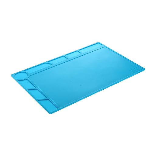 BRIGHTFUFU Insulation Work Mat Soldering Pad Heat-Resistant Soldering Silicone Heating Plate
