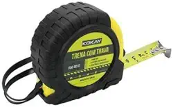 Kokay 056-0010 Trena com Trava, Preto/Amarelo, 25 mm x 10 m