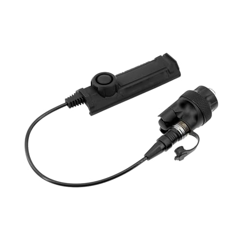 EOTACTACTICAL SR07 DS-SR07 UE-SR07 XT07 Switch Remote Dual Switch Fit for M300 M600 X400 Flashlight ScoutLight WeaponLight SF Replacement Rear Cap Assembly (BK DS SR07)
