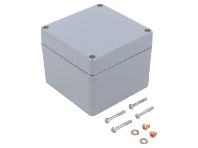 Boîtier universel Hammond 1590Z080GY aluminium 100mm 100mm 80mm