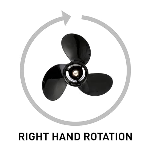 Image of Quicksilver Black Diamond 3-Blade Aluminum Propeller for Mercury and MerCruiser Engines