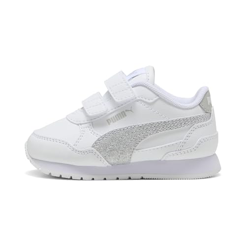 Image of PUMA Toddler Girls St Runner V4 Sl Glitter Slip On Sneakers Shoes Casual - White