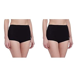 Jockey Women’s Cotton Blend Shorts (Pack of 2) (_Black_M)