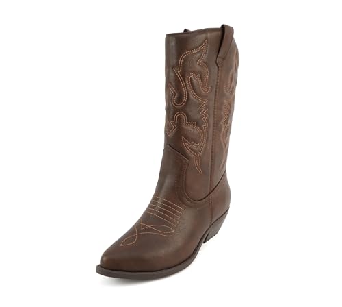 Image of Soda Women's Rodeo Western Pointed Toe Cowboy Boots