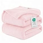 WAVVE Fleece Blanket Queen Size XL Pink 7ft x 8ft - Fluffy Soft Warm Versatile Large Throw Blanket for Bed/Sofa/Couch, 220x240 cm