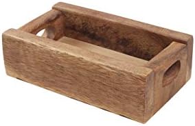 T&G 27050 Acacia Food Glorious Food Salt & Pepper Mill Crate / Work Surface and Dining Table Protector, 16 x 9 x 5 cm