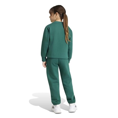 adidas Unisex Kinder Essentials Jogger Track_Suit, collegiate green/white, 3-4 Years – Ansicht 2