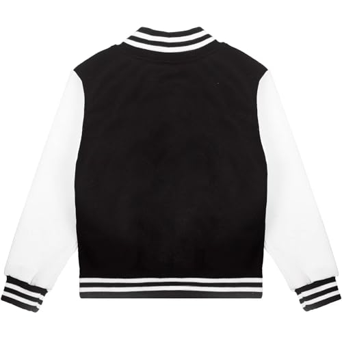 babyhealthy Boys Varsity Jacket Full Zip Up Bomber Jacket Casual Sport Cardigan Sweatshirt Girls 2-13 Year2