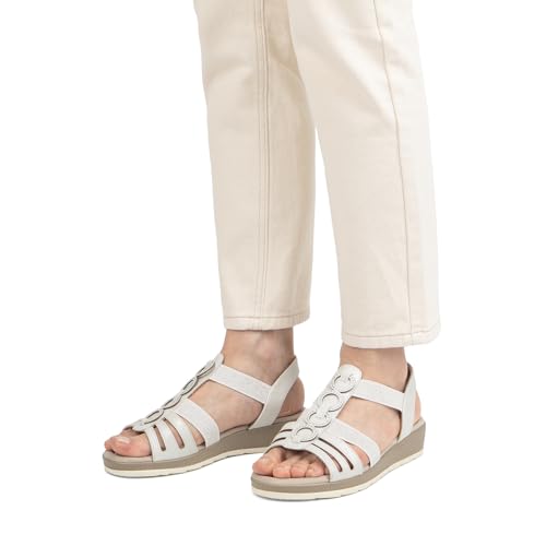 Image of VJH confort Women's Flat Sandals, Comfort Slip-on Elastic Ankle Strap Slingback Light Weight Casual Walking Sandals