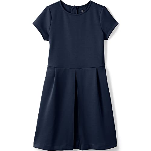Lands' End Girls Short Sleeve Ponte Dress