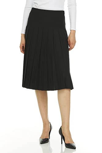 Amazon.com: BGDK Comfortable Fit and Flare Midi Skirt with