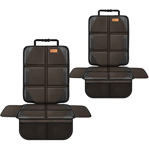Image of Bacgnyer Car Seat Protector, 2 Pack of Seat Protectors, Thickest Padded 600D Fabric Padding, Waterproof, Durable, Anti Slip Backing, Child Seat Protection, Suitable for Babies, Toddlers, Children