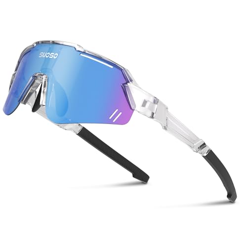 Image of suoso Kids Sports Polarized Sunglasses: Youth Baseball Sun Glasses Cycling Glasses for Boys Girls Age 6-12 Lightweight TR90