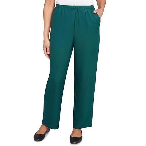 Alfred Dunner Poly Accord Short Length Pant