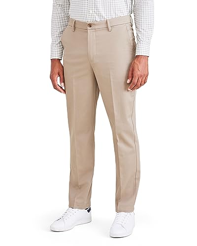 DOCKERS® Men's Signature Khaki Straight Fit Iron Free with Stain Defender®, Timberwolf, 40W x 32L - image 1