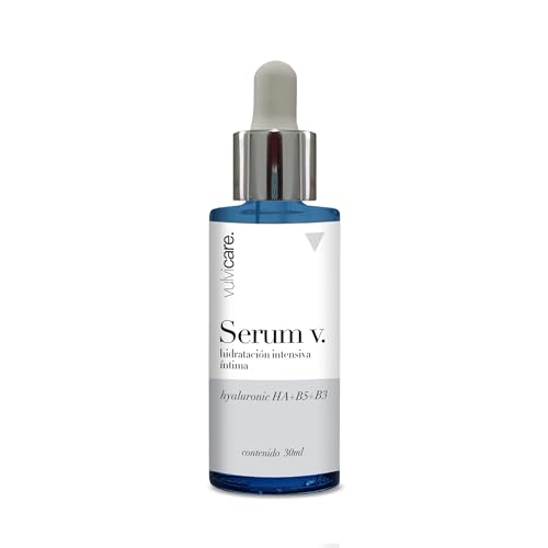 Vulvicare Serum V Hidratante Íntimo Intensivo Interno y Externo 30ml - Con Ácido Hialurónico y Vitaminas B5 y B2 - Elimina Picores e Irritaciones - Restaura y Protege la Zona Íntima
