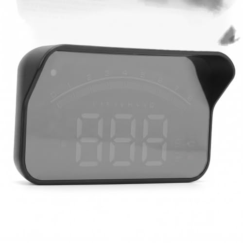 Car HUD Head Up Projector, Universal Car High Definition,Car Universal, Speed, Engine RPM,OBD HUD Windshield Projector Overspeed Security Alarm,OverSpeed Warning for All OBDII