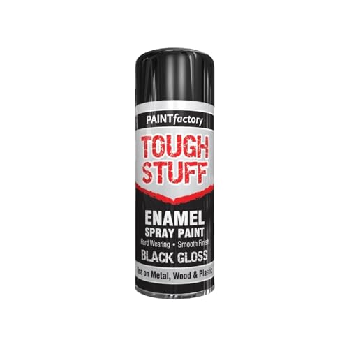 DIOXSTAR Spray Paint Black 400ml, Fast-Drying, Metal, Wood, Plastic, Long-Lasting, Rust Resistant, Suitable For Both Indoor And Outdoor Use, DIY Enthusiasts, (1 Pcs)