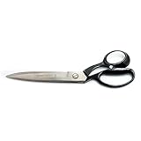 Crescent Wiss 12' Bent Handle Industrial Shears - Professional Heavy Duty Utility Scissors Tool for Sewing Fabric, Upholstery & Leather - W22N
