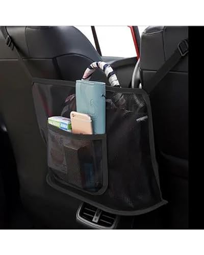 Sac de rangement dossier de siège au design noir avancé et filet extensible robuste