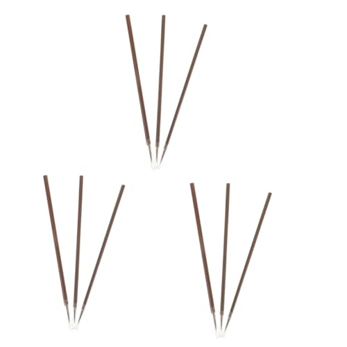 Angoily 3sets Beginner's Calligraphy Brush Set Chinese Ink Pen Traditional Calligraphy Tools Easy Ink Absorption Hair Retention 3pcs*3