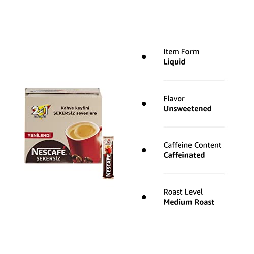 Nescafe 2 In 1 Unsweetened 48 Sticks #TOP3