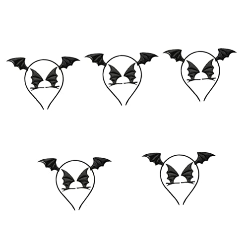 FRCOLOR 5 Juegos De Pinzas para El Pelo con Diadema De Murciélago Pinzas para El Pelo De Niña Kits De Maquillaje Banda para La Cabeza Diadema para Fiesta De Niños Pinza para El