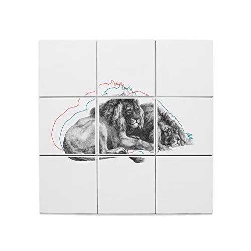 Carreaux Céramique Décoratif Lion pour Rénover un Mur Terne
