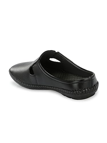 Image of KNOOS Men's Half Back Open Mules Backless Sandals