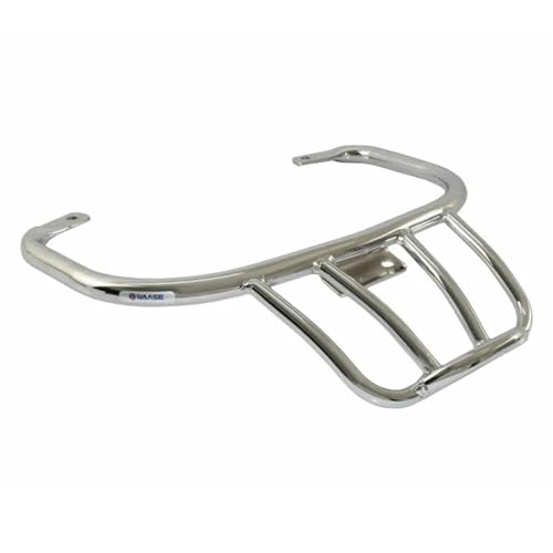 Porte-bagages arrière moto chrome : la solution pour ranger vos bagages sur Vespa