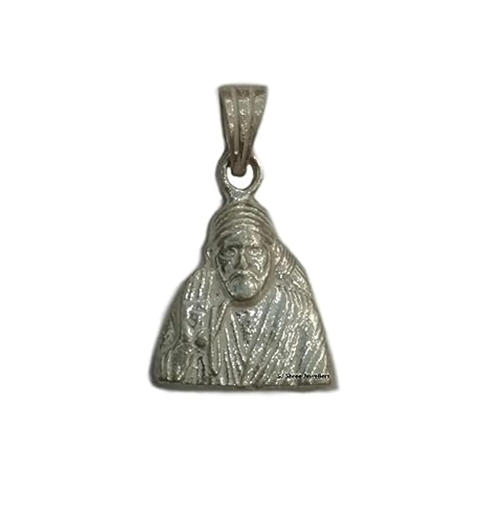 Pure Sterling Silver Sai Baba Pendant for Men & Women