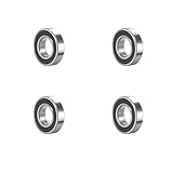 FOCMKEAS 1614-2RS 4 PCS Deep Groove Ball Bearing ID 3/8