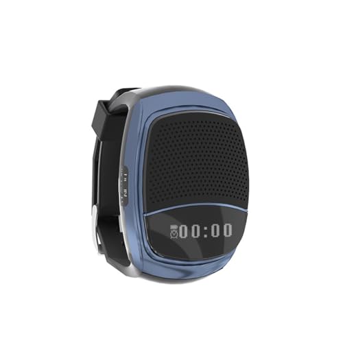 Wrtysully Reloj de Pulsera B90 con Altavoz Bluetooth Compatible con para Tarjetas TF Ideal para Correr y Hacer Deporte Azul