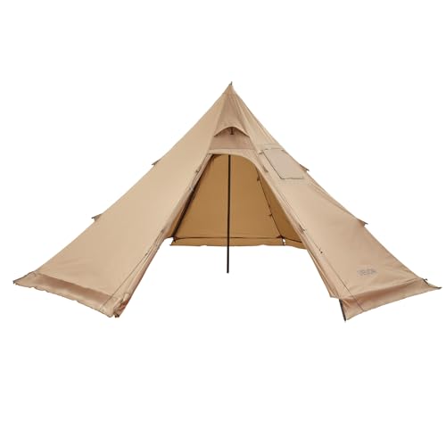 VEVOR Campingzelt für 4 Personen, tragbares Tipi-Zelt mit...