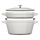 ストウブ(Staub) 「 スタッカブル ココット カンパーニュ 24cm 」 大きい 鋳物ホーロー鍋 グリル IH対応 【シリアルナンバー付き日本正規販売品】 40508-385