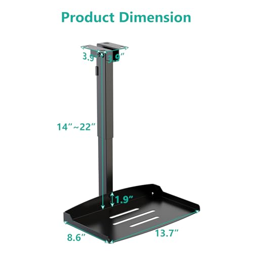 Wali Projector Ceiling Mount Tray,Projector Wall Mount Holds Up To 22Lbs,Height Adjustable Universal Projector Mount 22.76-30.24 Inches thumb #2