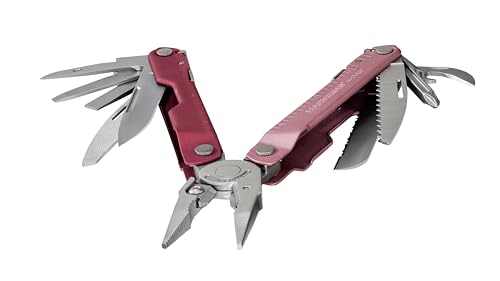 LEATHERMAN, Rebar Multitool with Premium Replaceable Wire Cutters and Saw, Heathered Cranberry - Image 5